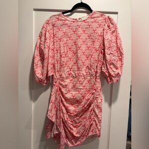 RHODE Pink and White Mini Dress